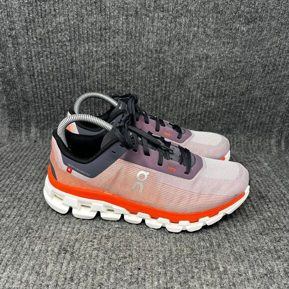 On Shoes - On Cloud Cloudflow 4 Quartz Flame Purple Red Running Shoes Women’s Size 8